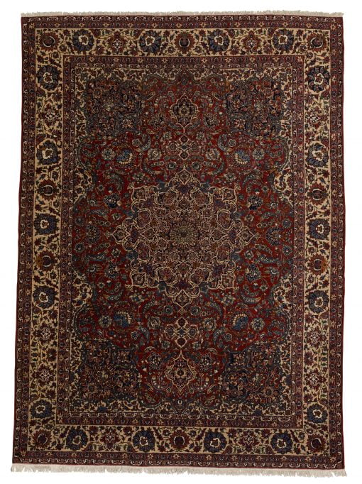 Schurwolle Teppich Isfahan